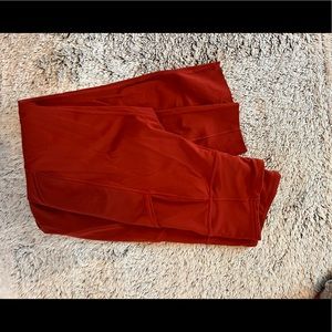 Red lululemon leggings